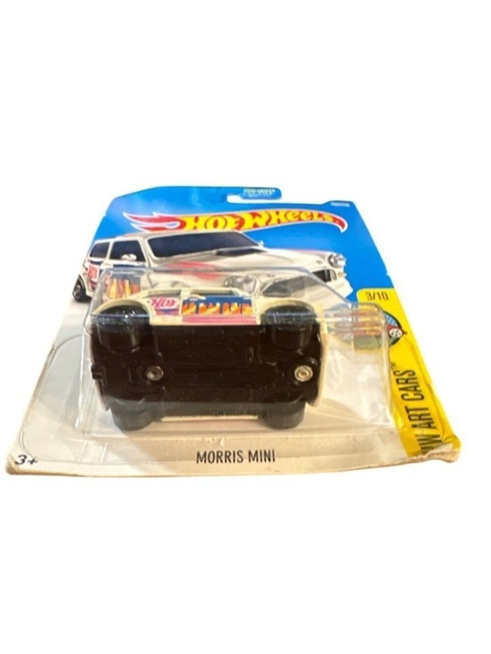Die Cast Hot Wheels Morris Mini HW Art Cars White 193/250 3/10 Collectible 2015 - Picture 2 of 5
